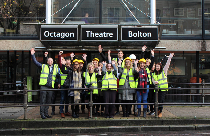 The team at the Octagon Theatre, Bolton, launch their funding campaign to prepare the theatre for the future