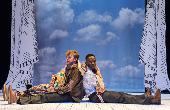 Christian Roe and Ashley Byam in The Velveteen Rabbit at Unicorn Theatre, London. Photo: Manual Harlan