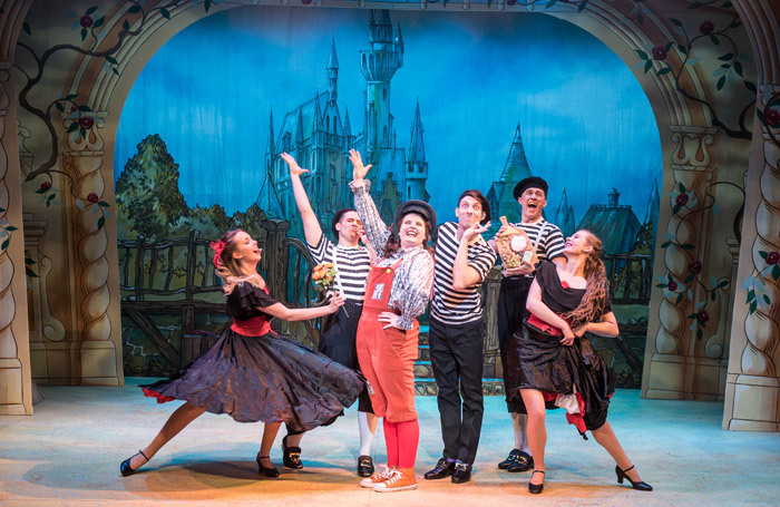 The cast of Beauty and the Beast at Corn Exchange, Newbury. Photo: Savannah Photographic