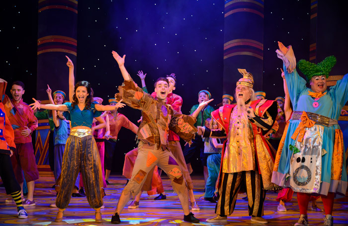 The cast of Aladdin at Towngate Theatre, Basildon