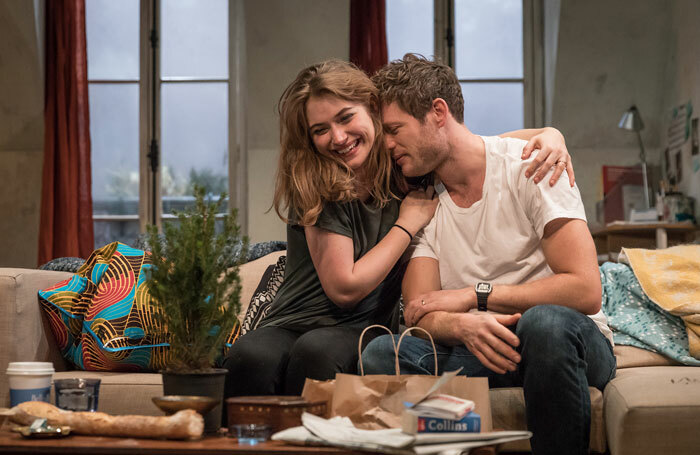 Imogen Poots and James Norton in Belleville at the Donmar Warehouse. Photo: Marc Brenner