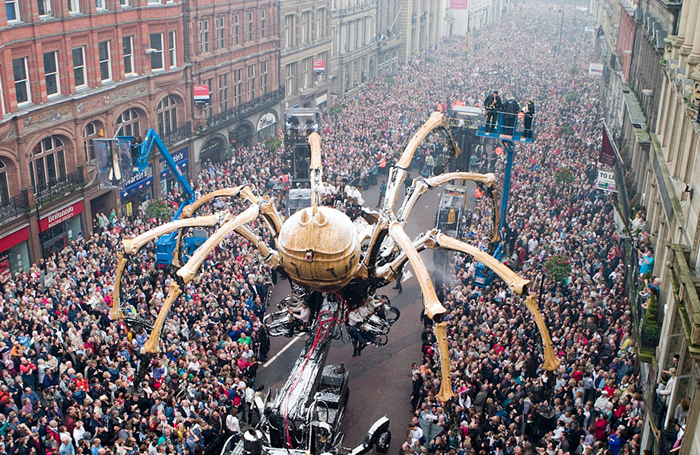 French company's La Machine's spider was showcased in Liverpool as part of the 2008 European Capital of Culture celebrations