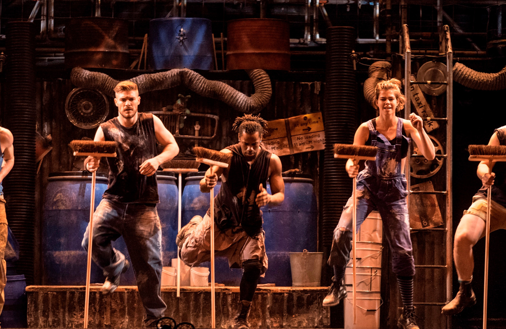 Stomp ends its run at the Ambassadors Theatre in January 2018. Photo: Steve McNicholas