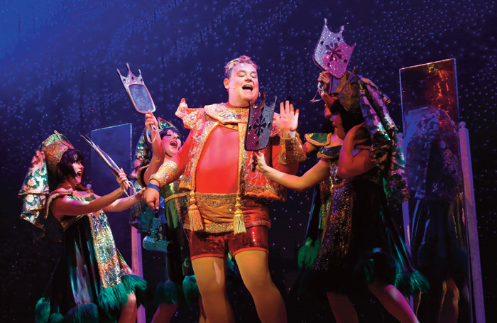 Tony Maudsley in Aladdin at Swansea Grand Theatre