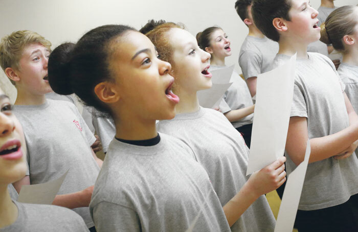 Students from Sylvia Young Theatre School. Photo: Sylivia Young Theatre School