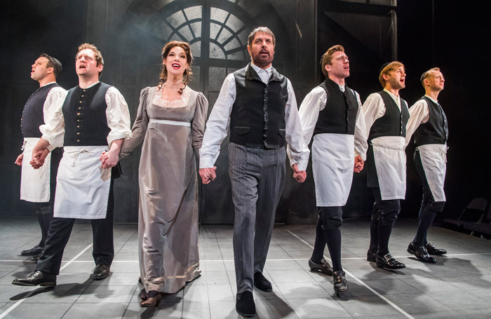 The cast of Rothschild and Sons at Park Theatre, London. Photo: Tristram Kenton