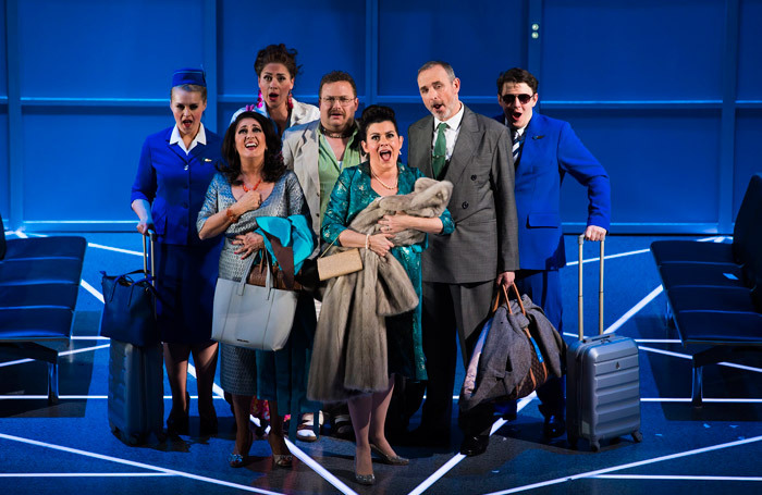 The cast of Scottish Opera's Flight. Photo: James Glossop