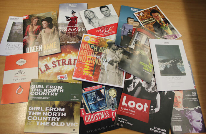 Theatre programmes, do they still serve a purpose? Photo: Louise Miles