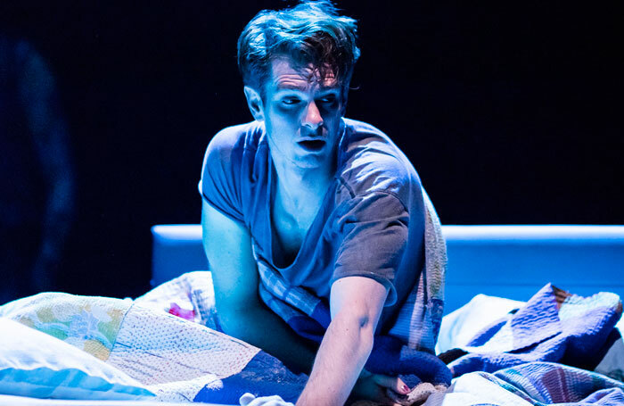 Andrew Garfield in Angels in America. Photo: Helen Maybanks