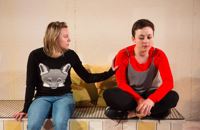 Clare Humphrey and Eleanor Jackson in Eastern Angles' Guesthouse. Photo: Mike Kwasniak