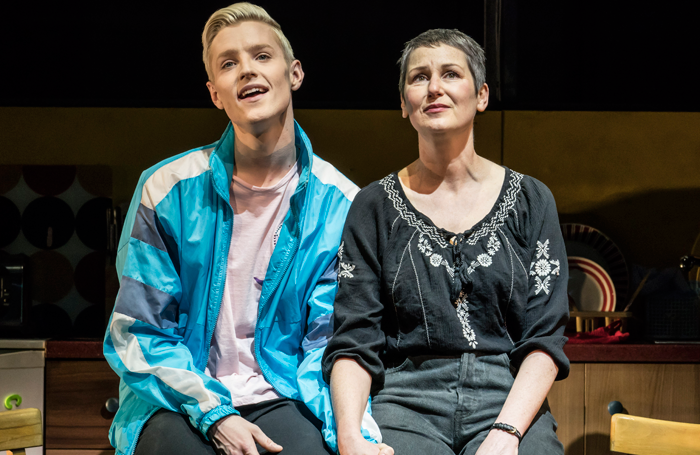 John McCrea and Josie Walker in Everybody's Talking About Jamie at the Apollo Theatre. Photo: Johan Persson