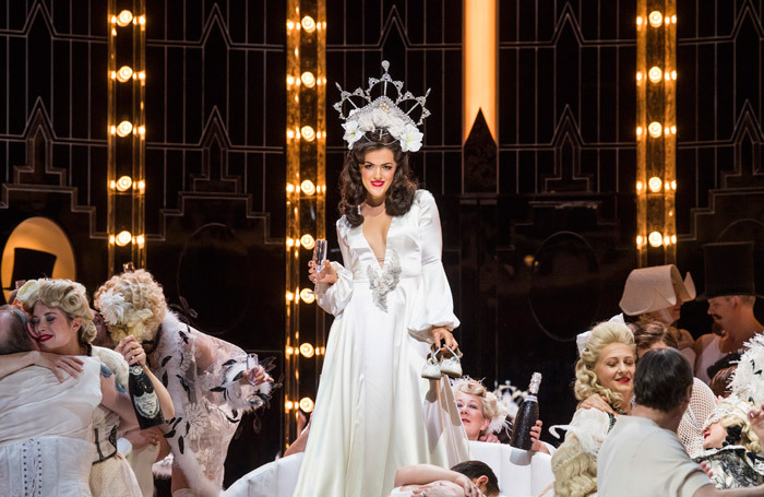 Claudia Boyle in La Traviata at the London Coliseum. Photo: Tristram Kenton