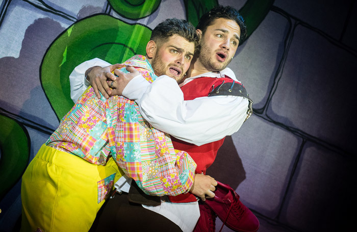 Scene from Jack and the Beanstalk at Pantodrome, Newcastle-upon-Tyne, in 2017