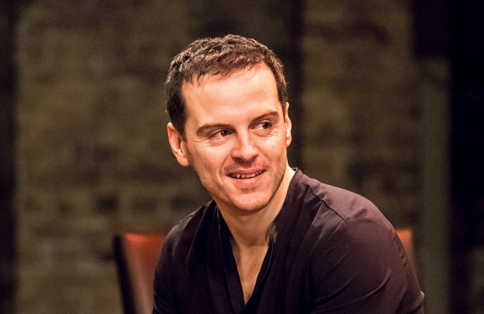 Andrew Scott as Hamlet in the Almeida production. Credit: Manuel Harlan