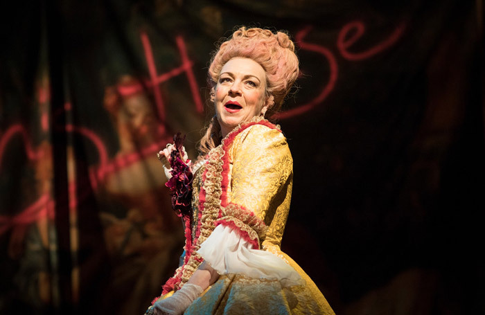 Sophie Stanton in the RSC's The Fantastic Follies of Mrs Rich. Photo: Helen Maybanks