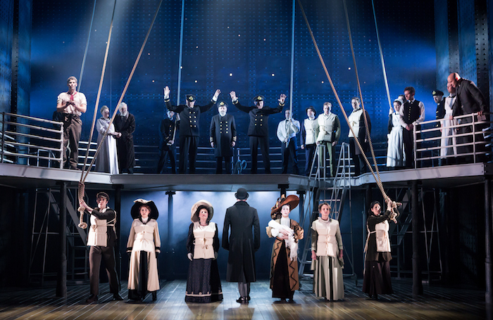 The cast of Titanic at the Mayflower Theatre, Southampton. Photo: S Rylander