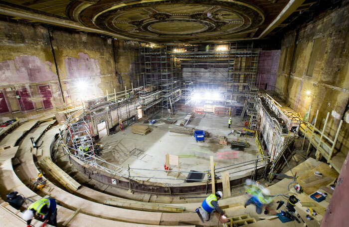 Alexandra Palace Theatre being refurbished. Photo: Lloyd Winters