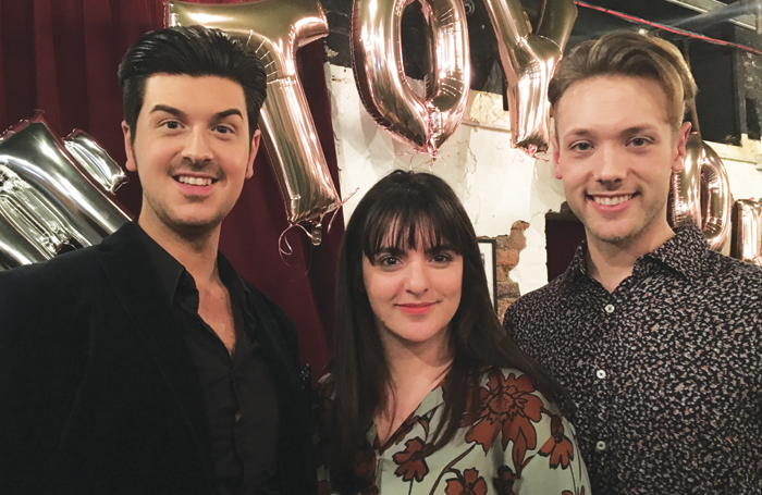 Hope Mill Theatre co-founders Joseph Houston (left) and William Whelton and co-artistic director and producer Katy Lipson of Aria Entertaiment