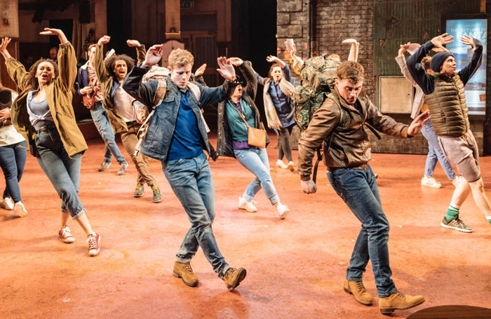The company of Sunshine of Leith at West Yorkshire Playhouse, Leeds. Photo: Manuel Harlan