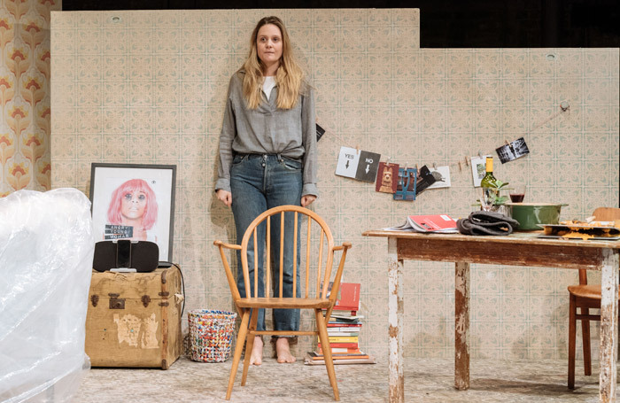 Romola Garai in The Writer at Almeida Theatre, London. Photo: Manuel Harlan