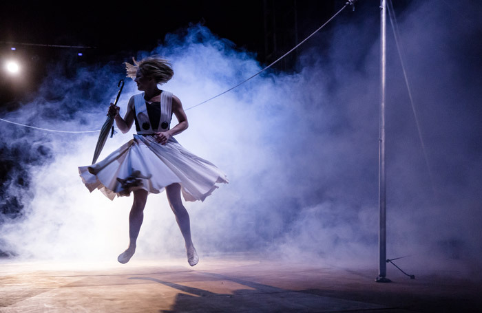 Scene from NoFit State Circus: Lexicon at Big Top, Hove. Photo: Richard Davenport