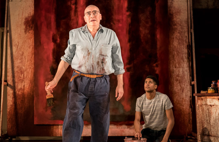 Alfred Molina and Alfred Enoch in Red at Wyndham's Theatre, London. Photo:  Johan Persson
