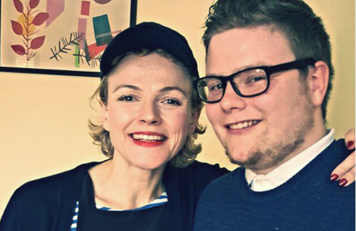 Actor Awareness founder Tom Stocks (right) with Maxine Peake