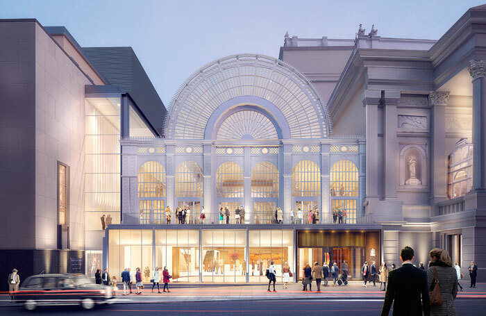 Artist's impression of how the Royal Opera House's Bow Street entrance will appear after its redevelopment