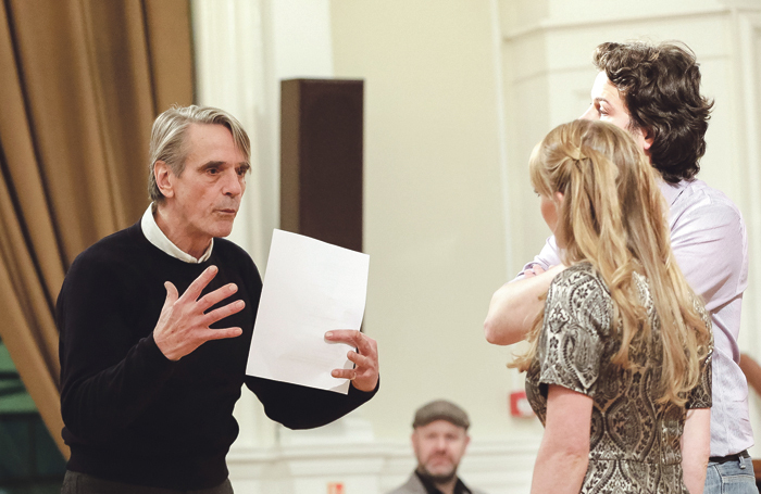 Opera enthusiast Jeremy Irons (left) recently taught a class at Associated Studios. Photo: Andreas Grieger