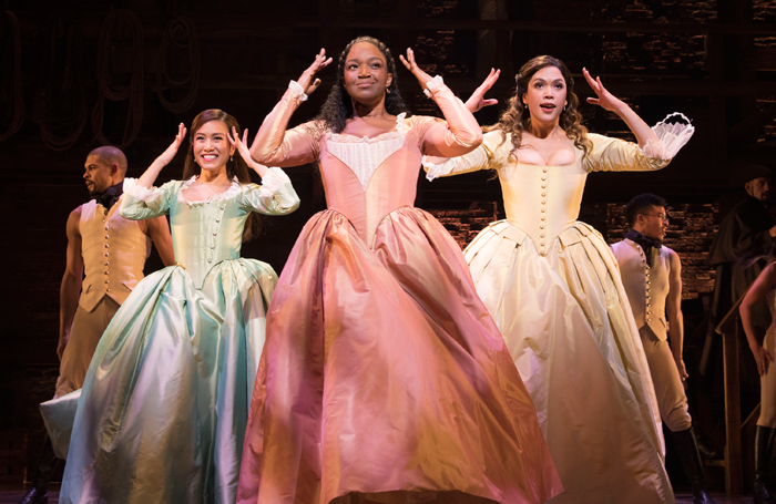 Rachelle Ann Go, Rachel John and Christine Allado in Hamilton. Photo: Matthew Murphy