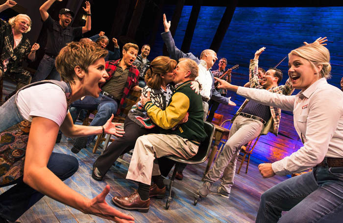 The original Broadway cast of Come From Away. Photo:  Matthew Murphy