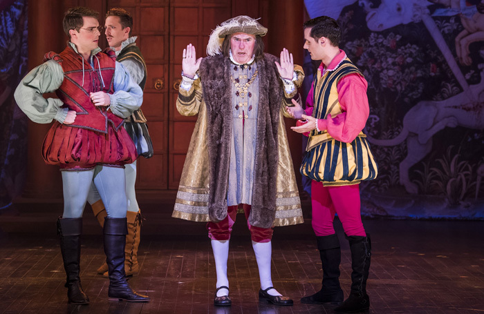 James Hayes as Baptista in Opera North's production of Kiss Me, Kate. Photo: Tristram Kenton