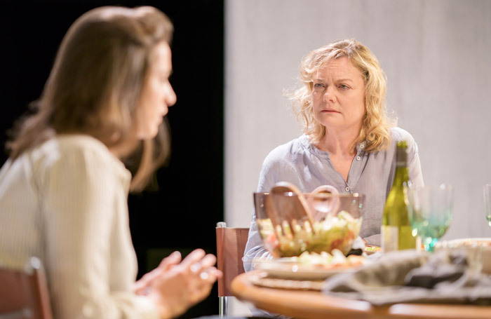 Pearl Chanda and Sarah Woodward in One for Sorrow at Royal Court, London. Photo: Johan Persson