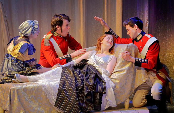 The cast of Quality Street at Festival Theatre, Pitlochry. Photo: Douglas McBride