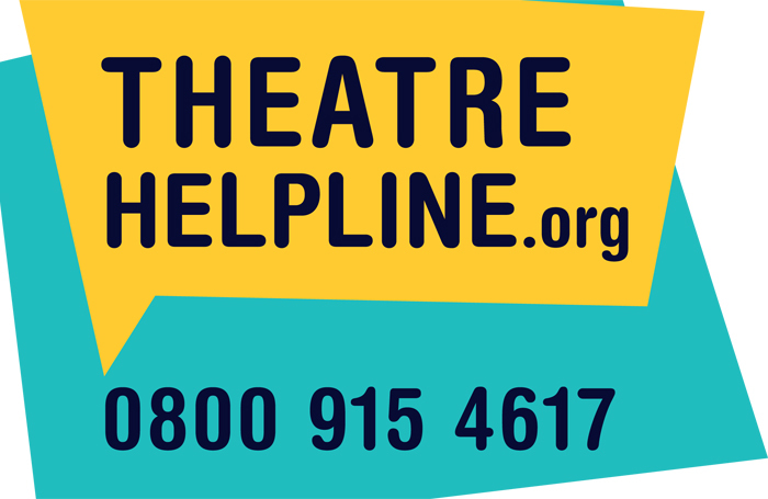 Theatre Helpline poster. Credit: UK Theatre/SOLT