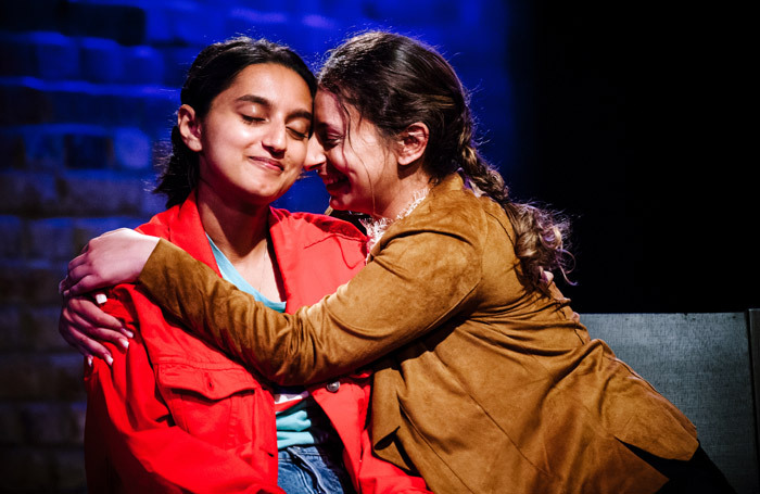 Aasiya Shah and Humaira Iqbal in Spun at Arcola Theatre. Photo: Alex Brenner