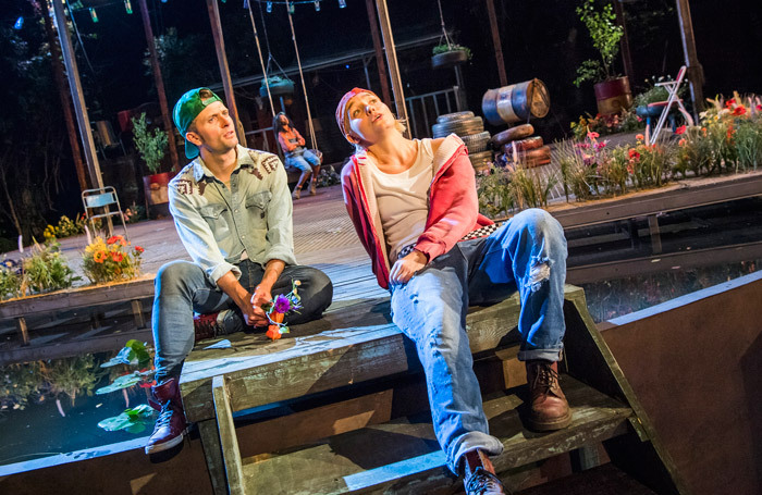 Edward Hogg and Olivia Vinall in As You Like It at Regent's Park Open Air Theatre, London. Photo: Tristram Kenton