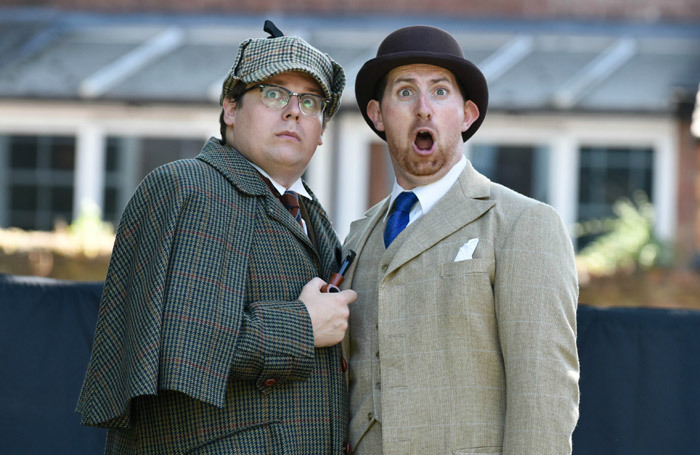 Ben Humphrey and John-Robert Partridge in The Hound of the Baskervilles at the Commandery, Worcester