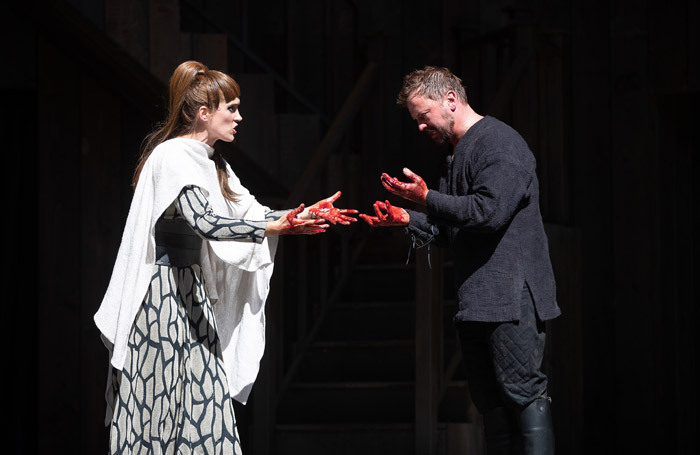 Leandra Ashton and Richard Standing in Macbeth at Rose Theatre, York. Photo: Charlotte Graham
