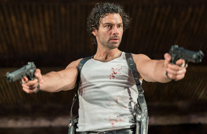 Aidan Turner in The Lieutenant of Inishmore at the Noel Coward Theatre. Photo: Johan Persson