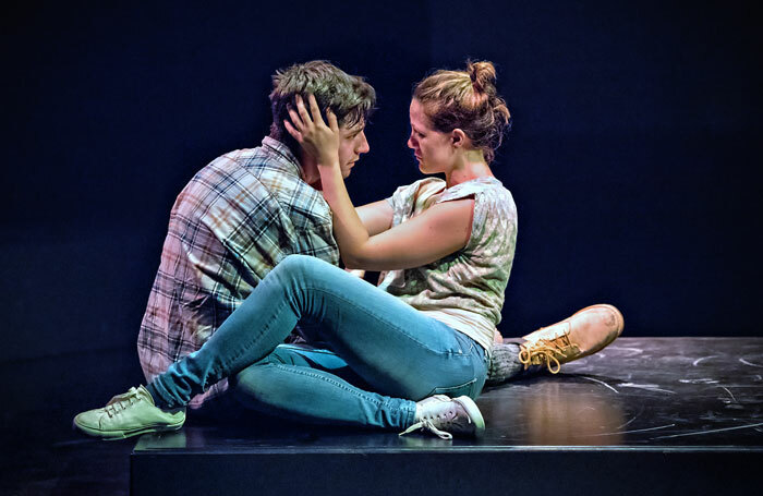 Harry Egan and Charlotte Bate in Blackthorn at Summerhall, Edinburgh. Photo: Anthony Robling