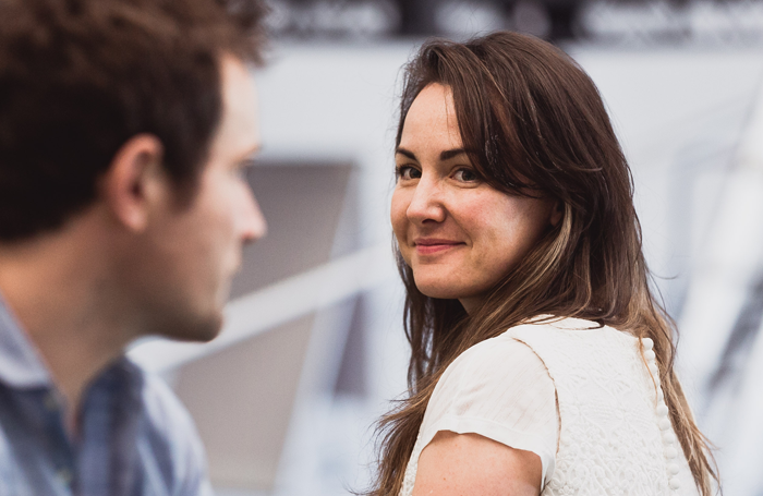 Henry Pettigrew and Sarah Higgins in rehearsals for Midsummer. Photo: Eoin Carey