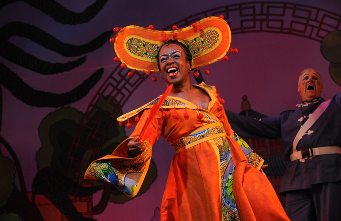 Tameka Empson in Aladdin at Hackney Empire in 2009