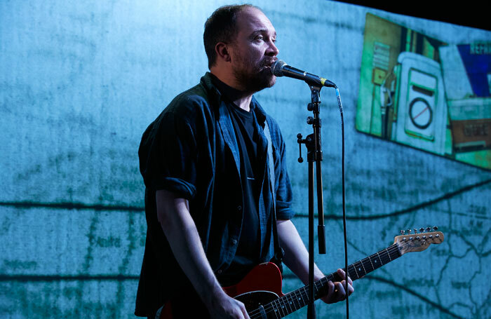 Chris Thorpe in Status at Summerhall, Edinburgh. Photo: The Other Richard