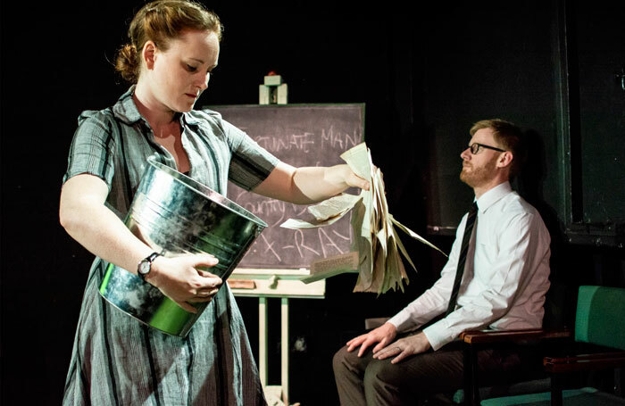 Hayley Doherty and Matthew Brown in A Fortunate Man at Summerhall, Edinburgh. Photo: Julian Hughes