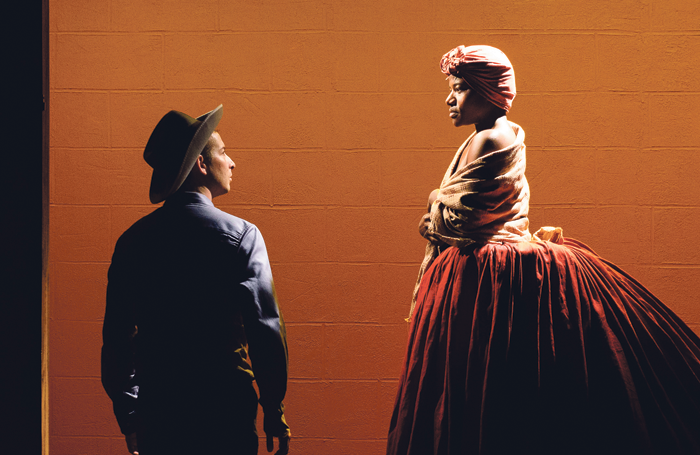 Scott Sheppard and Jennifer Kidwell in Underground Railroad Game. Photo: Ben Arons Photography