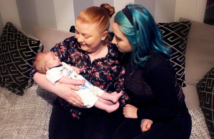 Katie Mahon and Leah Hand in Brenda's Got a Baby. Photo: Bloomin’ Buds Theatre Company