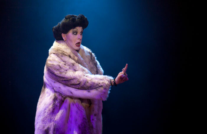 Peter Clements as Frau Welt. Photo: Holly Revell, Aine Flanagan