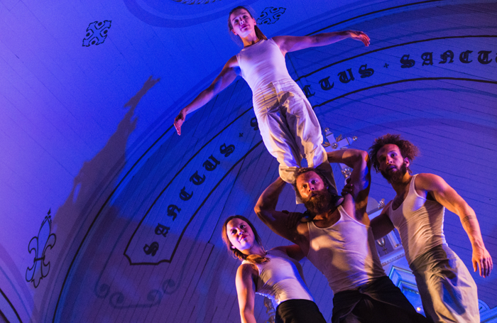 A scene from Tabarnak at Underbelly's Circus Hub, Edinburgh. Photo: Guillaume Morin