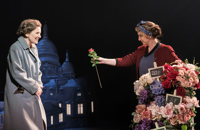 Clare Burt and Rhona McGregor in Flowers for Mrs Harris at Chichester Festival Theatre. Photo: Johan Persson